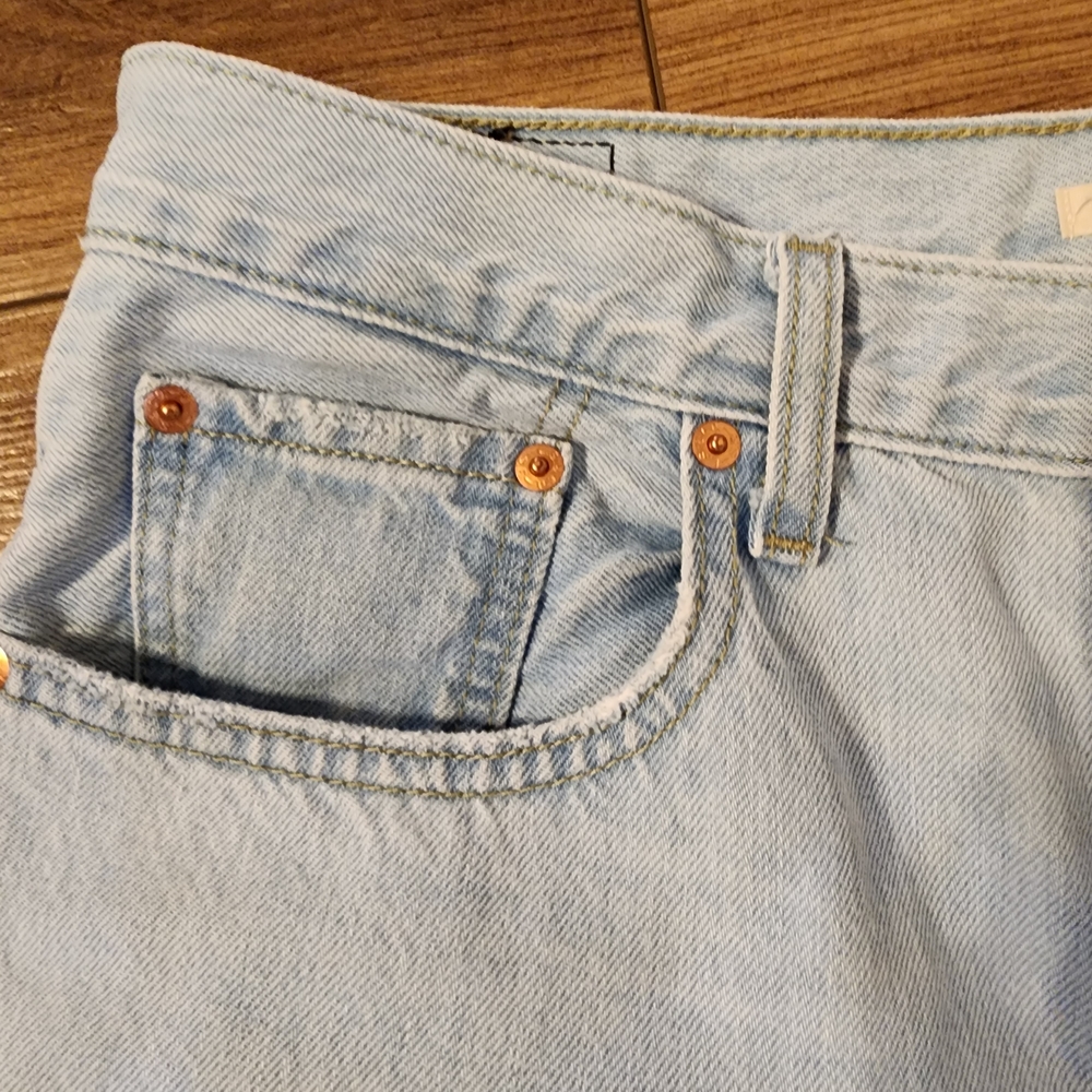 Levi's Distressed Blue Flare Jeans - Picture 7 of 10